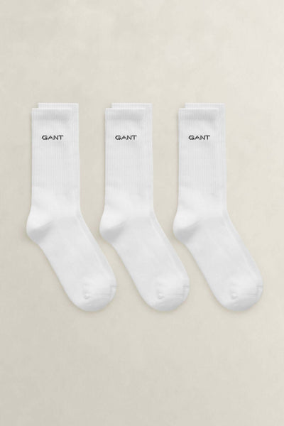 GANT 3-Pack Sport Crew Socks – Combed Cotton