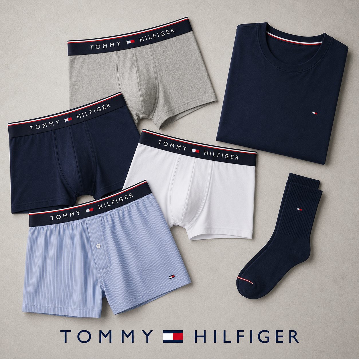 Tommy Hilfiger men’s underwear, T-shirts and socks