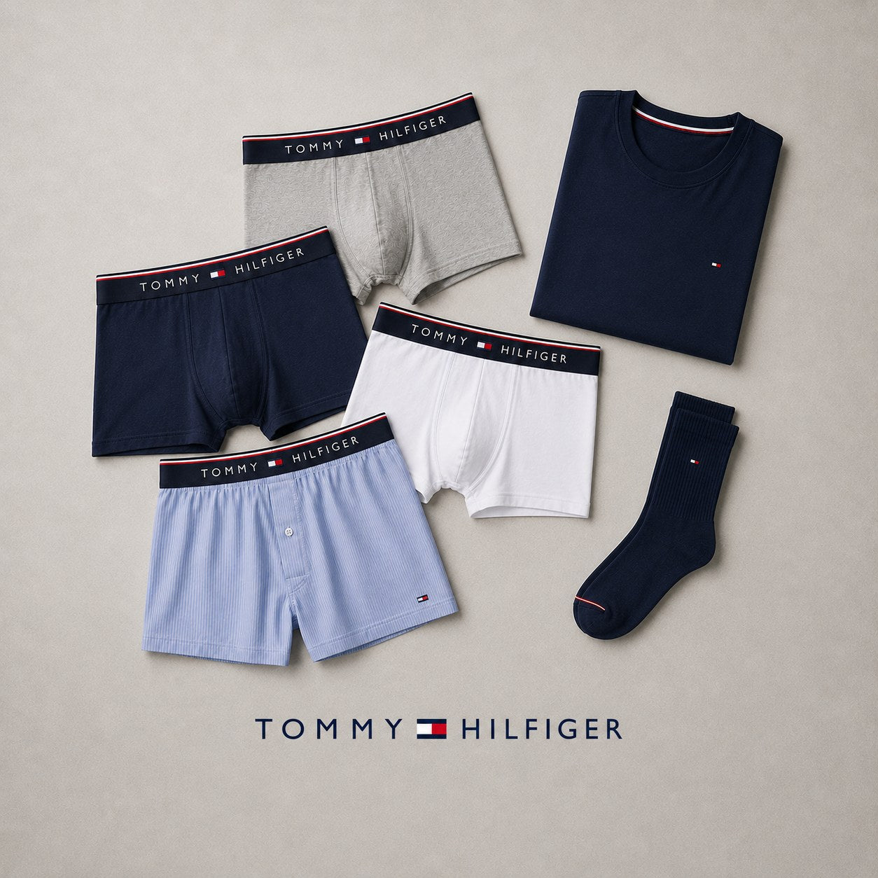 Tommy Hilfiger men’s underwear, T-shirts and socks