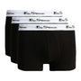Ben Sherman Mens Bron 3 Pack Trunks in Black - Boxer Shorts