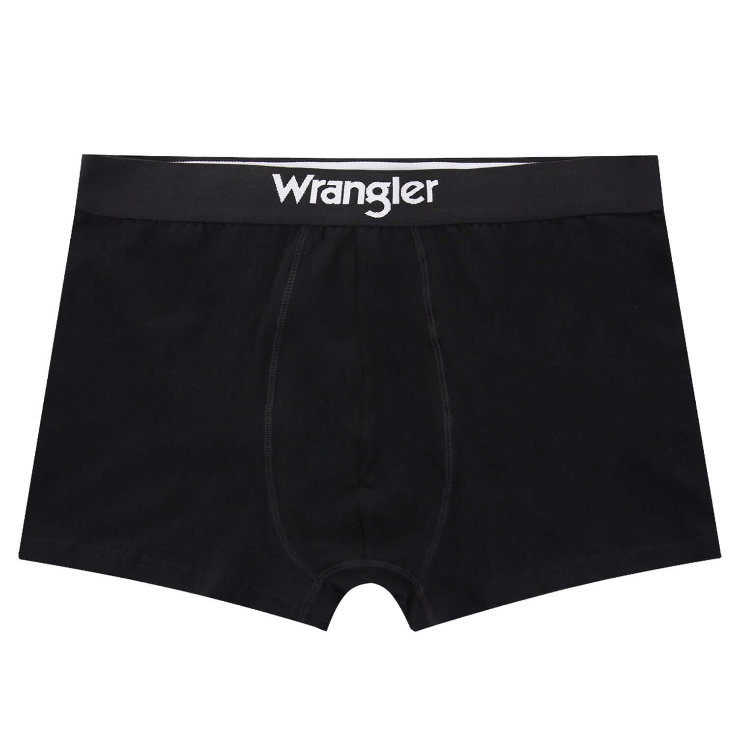Wrangler Men’s Stretch Cotton 3 Pack Trunks | Black / White / Grey