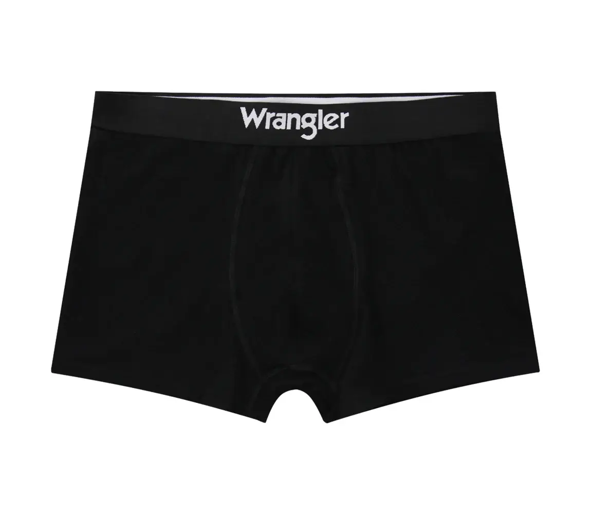 Wrangler Men’s Stretch Cotton 3 Pack Trunks | Black – Lightweight & Breathable Boxer