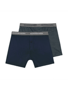 Scotch & Soda 2 Pack Cotton Modal Button Boxers Navy - image 2