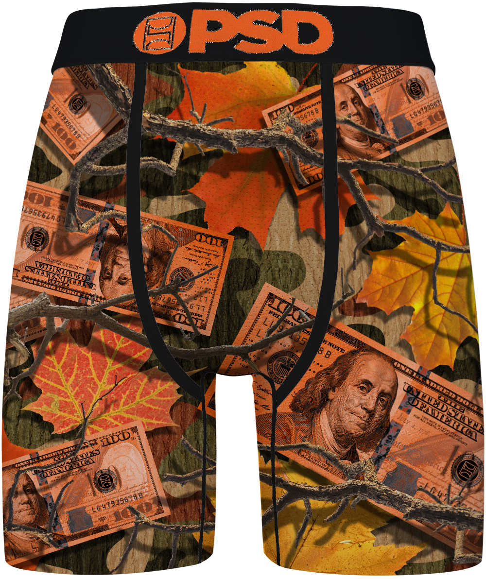 PSD Oakmoss Camo Men’s 7" Performance Boxer Briefs – Multi - image 1