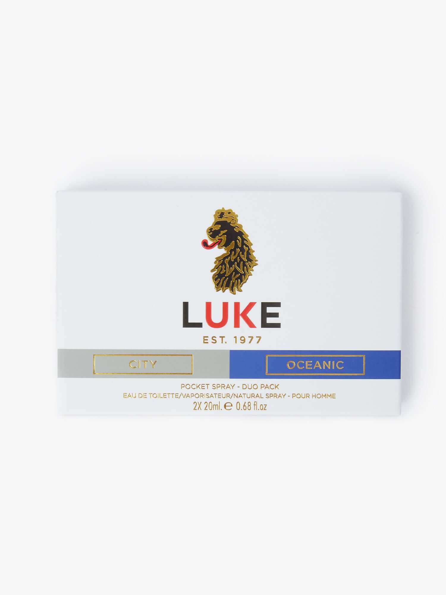 LUKE Pocket Spray 2 Pack – Men's Fragrance Duo, 2 x 20ml
