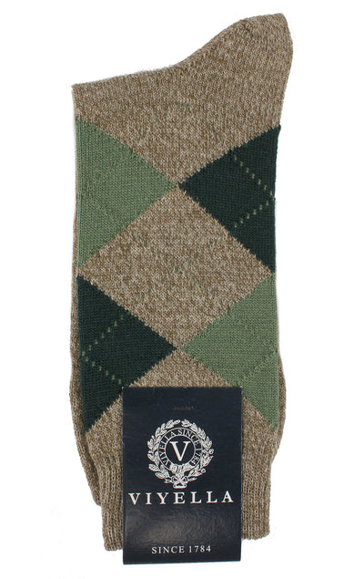 Viyella Men's Merino Wool Argyle Socks – Made in England