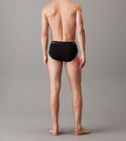 Calvin Klein 3 Pack Icon Cotton Stretch Briefs - Black/ Glacier / Blue Bell