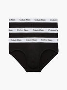 Calvin Klein 3 Pack Cotton Stretch – Hip Briefs ( BLACK )