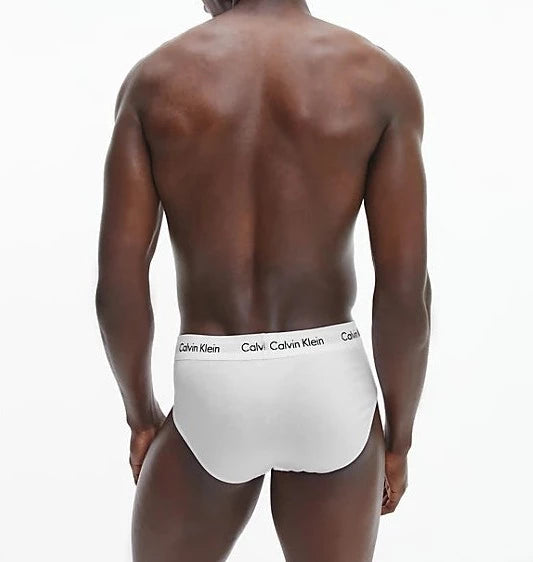 Calvin Klein 3 Pack Cotton Stretch – Hip Briefs ( WHITE )