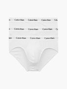 Calvin Klein 3 Pack Cotton Stretch – Hip Briefs ( WHITE )