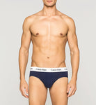 Calvin Klein 3 Pack Cotton Stretch – Hip Briefs ( White / Red / Navy )