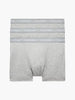Calvin Klein 3 Pack Cotton Stretch – Trunks ( Grey Heather )