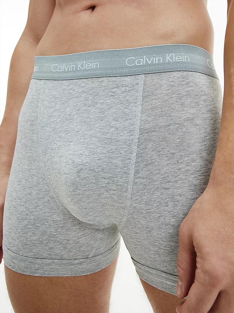Calvin Klein Underwear Trunks 3 Packs Pants - Black / Grey Heather / Punch Pink