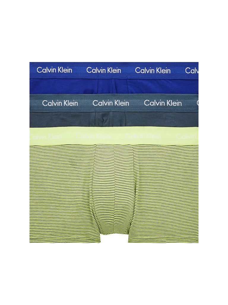 NEW 3 PACK LOW RISE TRUNKS - COTTON STRETCH