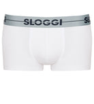 Sloggi Men GO- 3-Pack Low Rise Hipster Boxers, All White - Pants / 0003