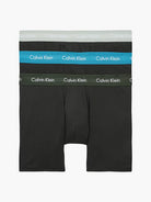 Calvin Klein - 3 Pc Boxer Briefs Cotton Stretch - Black with Contrast Waistband