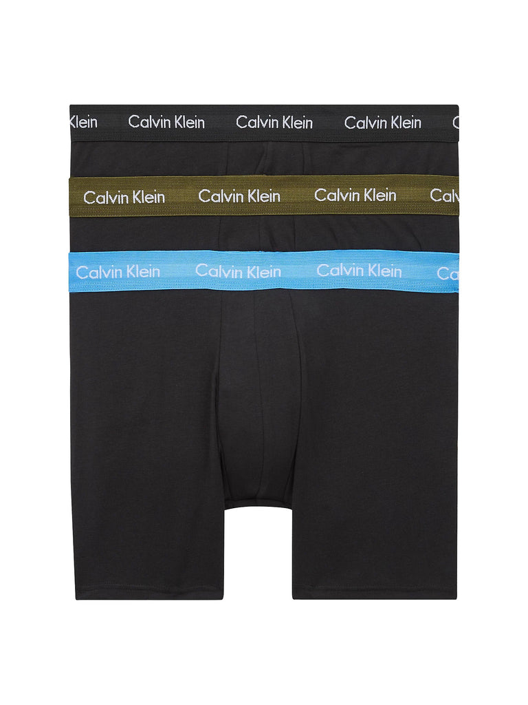 Calvin Klein 3 Pack Cotton Stretch – Longer Leg Boxer Brief Shorts