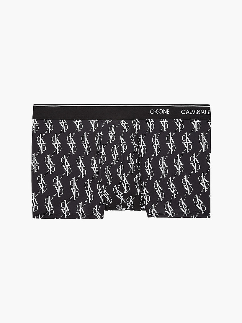 Calvin Klein 1 Pack Low Rise Trunk – Connect Logo – Black