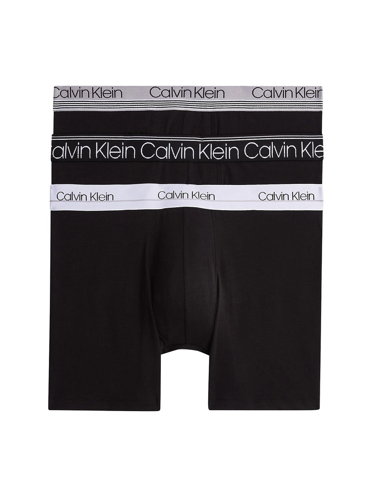 Calvin Klein Cotton Stretch – 3 PACK BOXER BRIEFS – (CK-BLACK) Limited Edition