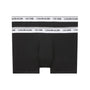 Calvin Klein 2 Pack Trunks - CK ONE Cotton - Black with White Waistband