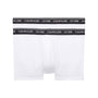 Calvin Klein - CK ONE 2 Pack Cotton Trunks - White with Black Waistband
