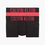 Calvin Klein 2 Pack Low Rise Trunks - Intense Power (Logo with Pink & Black)
