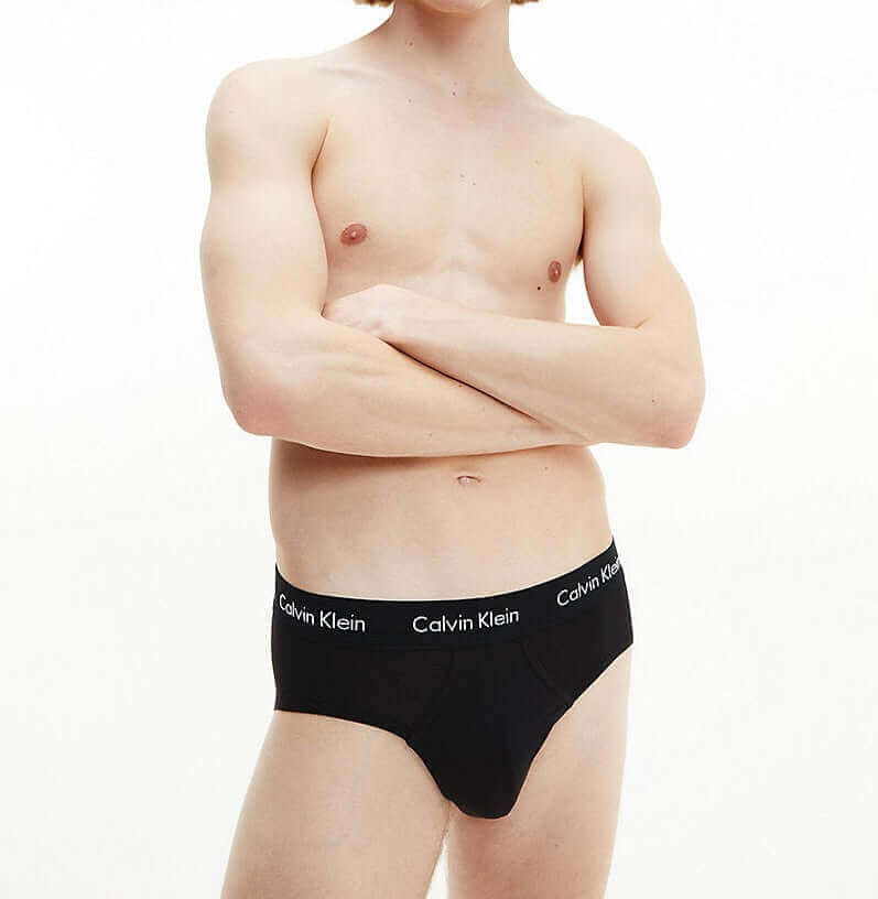Calvin Klein 5 Pack Cotton Stretch Hip Briefs - Black