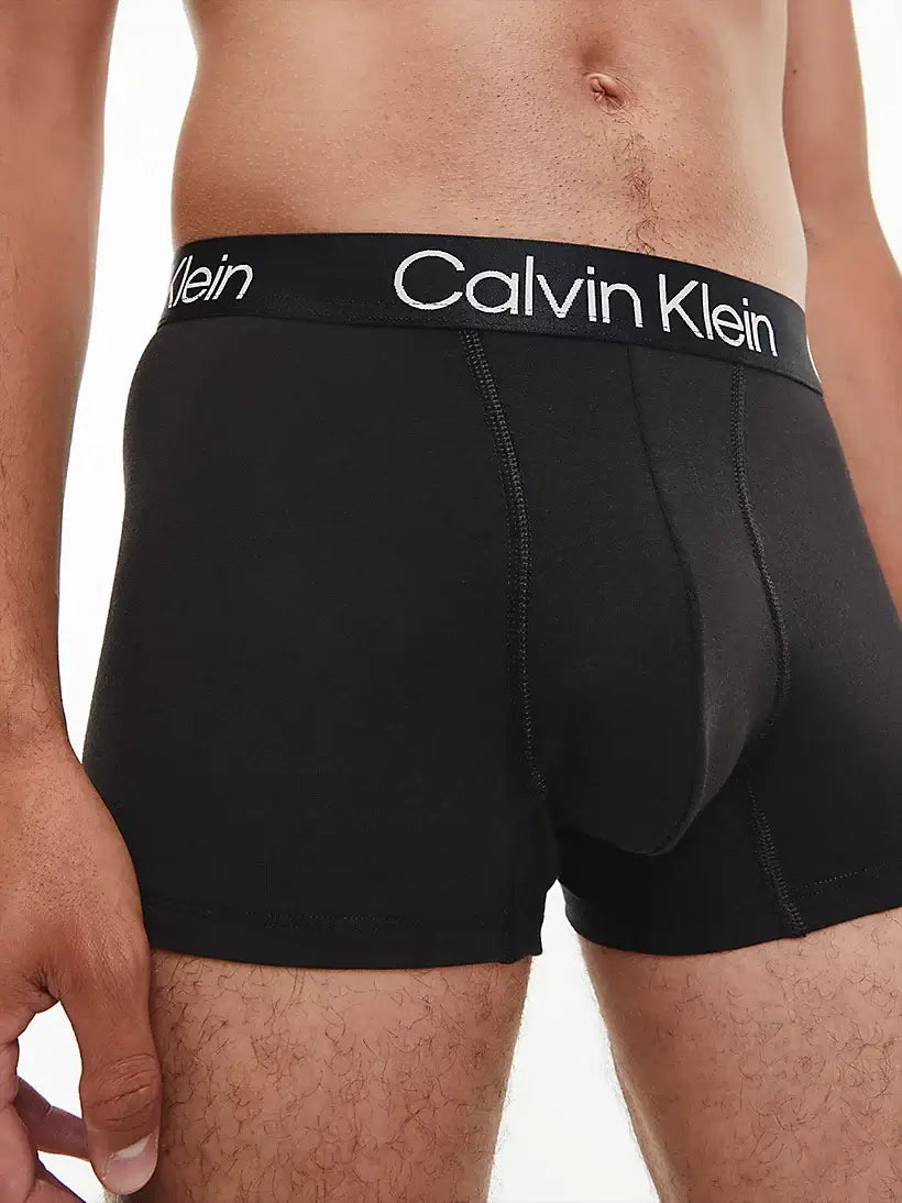 Calvin Klein 3 Pack Modern Structure Trunk - Black/ Exact/ Faded Grey