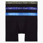 Calvin Klein - 3 Pc Modern Structure Boxer Briefs - Black with Blue/Purple/Green
