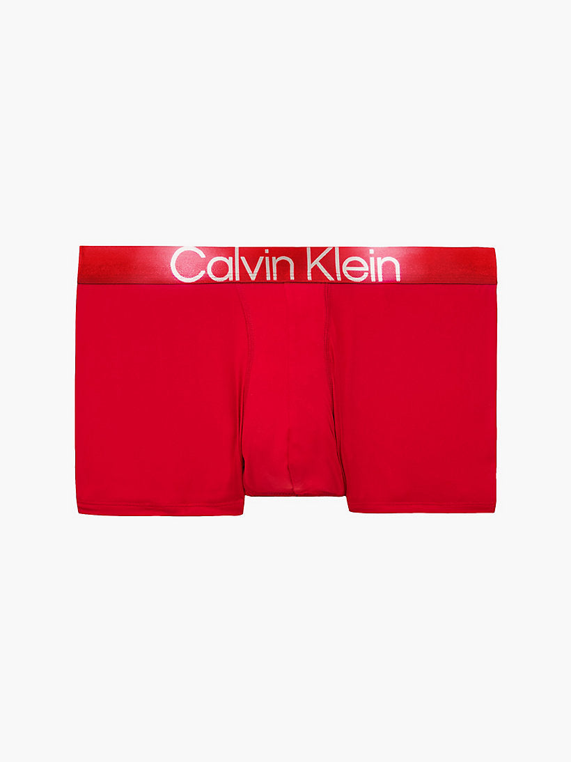 Calvin Klein 1 Pack Low Rise Trunks- Modern STRUCTURE - Rustic Red -XL