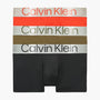 Calvin Klein 3 Pack Trunks - Steel Micro - ( Tuscan Terra Cotta/ Aspen / Black )