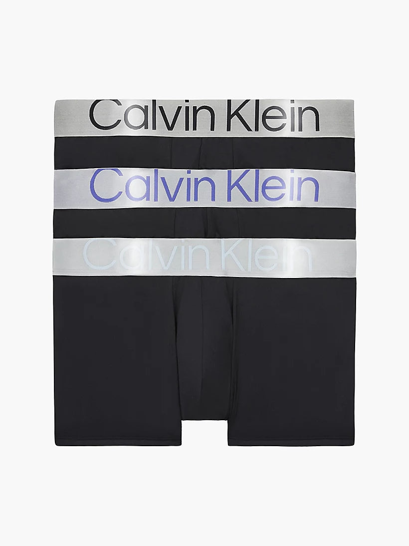 Calvin Klein 3 Pack Trunks Steel Micro Black Dark Lavender Zero Trunks and Boxers