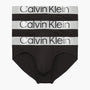 Calvin Klein 3 Pack Steel Cotton Hip Briefs,  Black