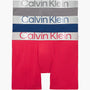 Calvin Klein - 3 Pack Boxer Briefs Steel Cotton - Grey/Berry/Blue