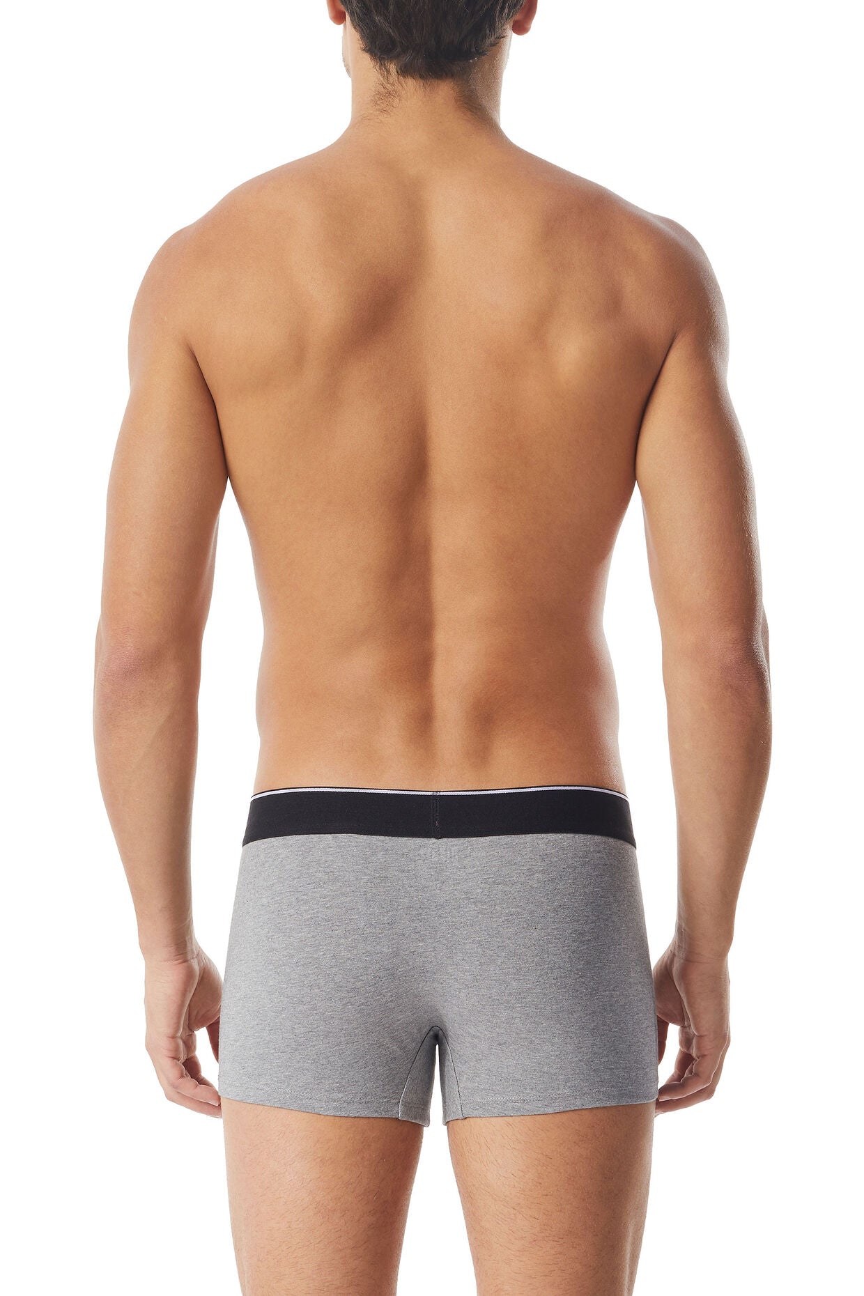 Diesel Umbx-Damien Three-Pack Trunks with heart logo - Black / Grey / Red