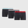 Tommy Hilfiger - 3 Pack Essential Trunks - Blue with Contrast Waistband