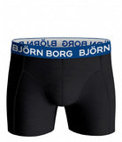 Björn Borg Cotton Stretch Boxer 7-pack - Black with Color Waistbands