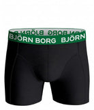 Björn Borg Cotton Stretch Boxer 7-pack - Black with Color Waistbands