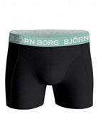 Björn Borg Cotton Stretch Boxer 7-pack - Black with Color Waistbands