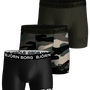 Björn Borg - 3 Pack Performance Boxer - Army Color