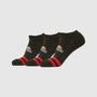 Ellesse Melna 3 Pack Trainer Liner Socks - Black