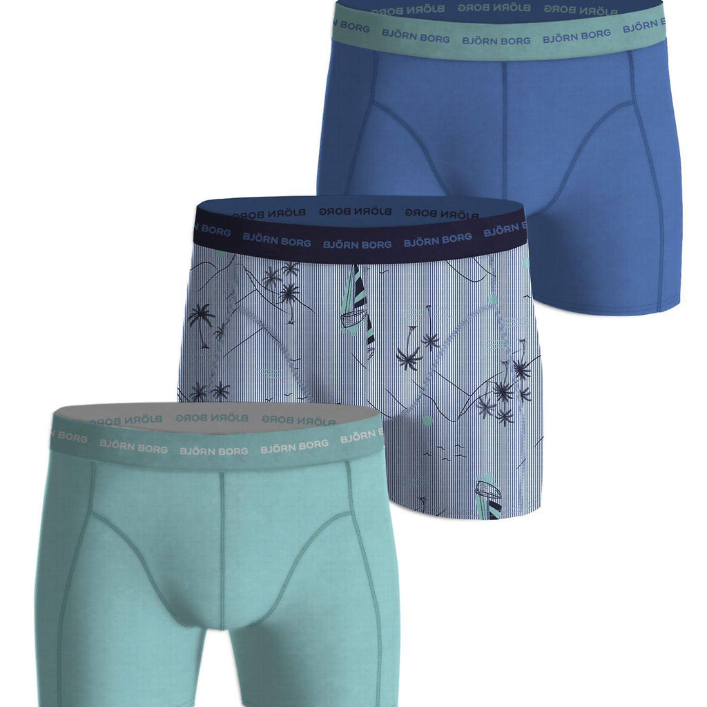 Borg Men's - Solid Sammy Shorts -3 Pack | Trunks and Boxers