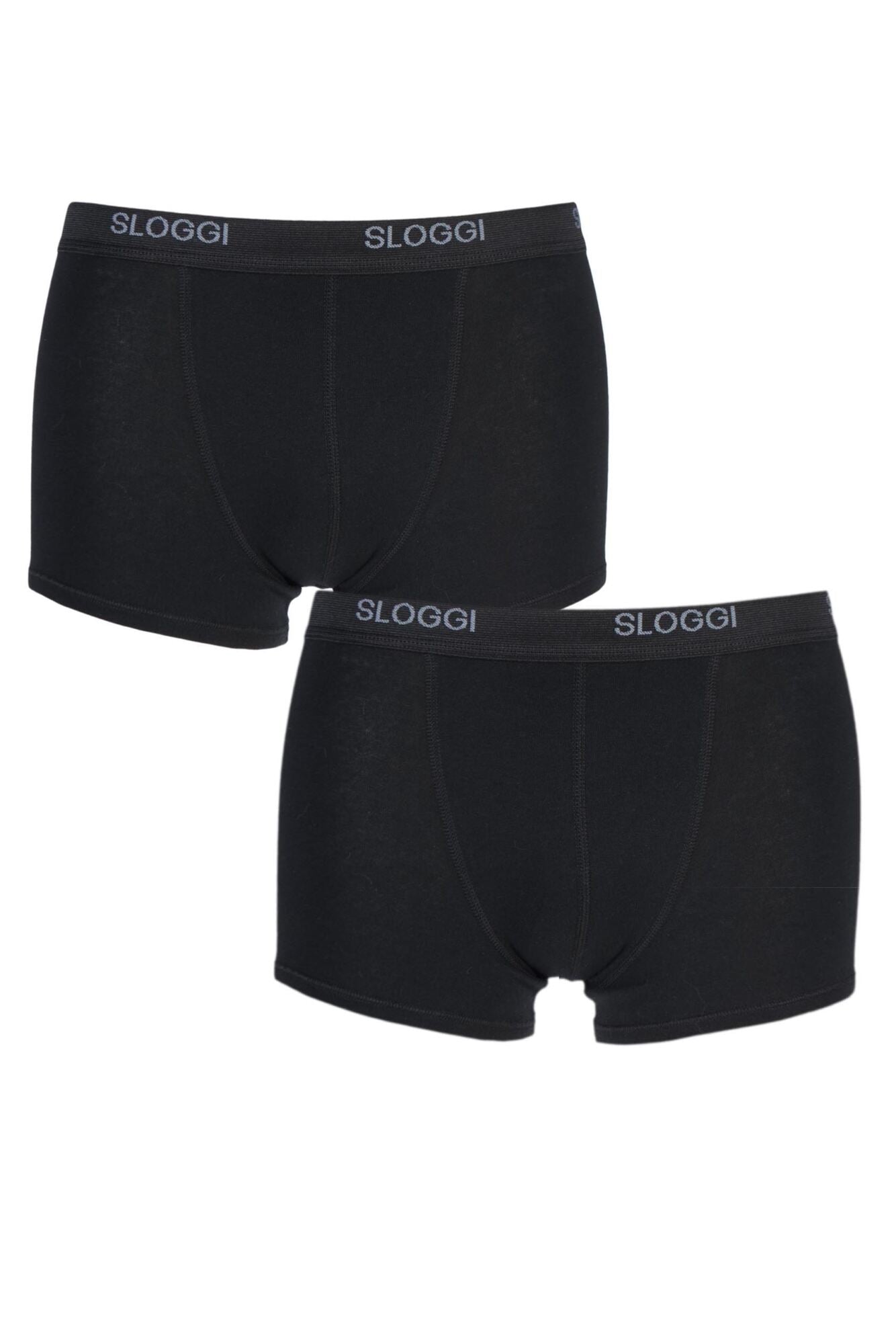 Sloggi Cotton Men Stretch Boxer Short BLACK- Two Pack