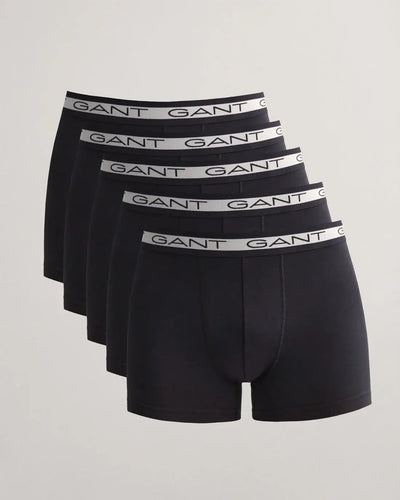 GANT 5-Pack Seasonal Trunks – Close Fit Stretch Cotton Underwear