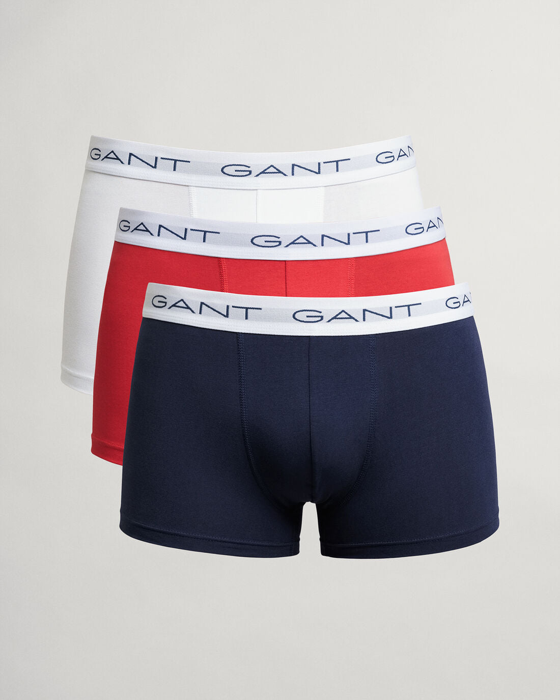 GANT 3-Pack Trunks - Red / White / Navy