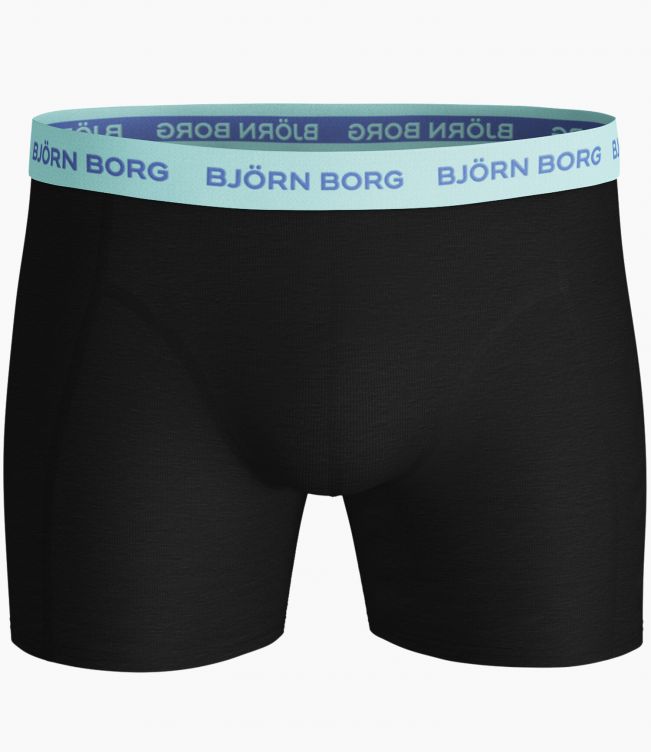 Björn Borg Men's Boxers - Solid Multi Sammy 3-PACK Black Beauty (All Black)