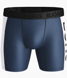 Björn Borg Men's Performance Boxers Panel Shorts 2 Pack - Black Beauty