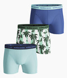 Björn Borg Men's Boxers - Palmstripe Sammy Shorts 3-Pack Blue Tint