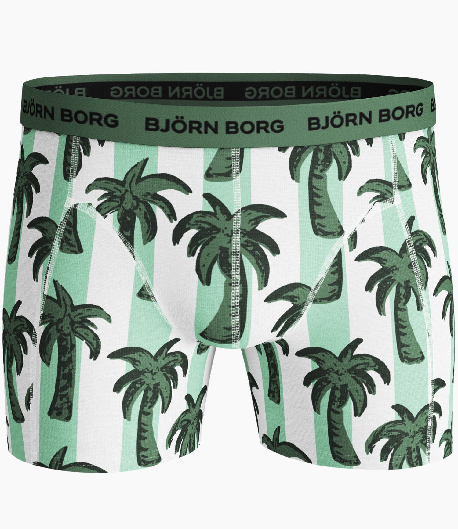 Björn Borg Men's Boxers - Palmstripe Sammy Shorts 3-Pack Blue Tint