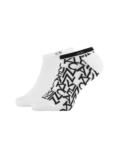 Calvin Klein 2 PACK TRAINER SOCKS All-Over-Logo